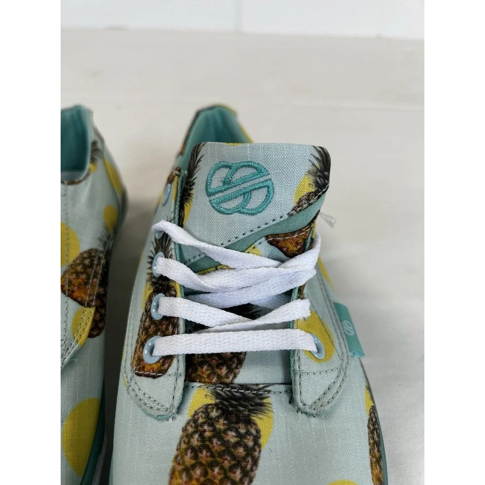 NWT Radii AXEL Mint Pineapple Lace Up Sneakers Shoes Men's Size 8 FM1052